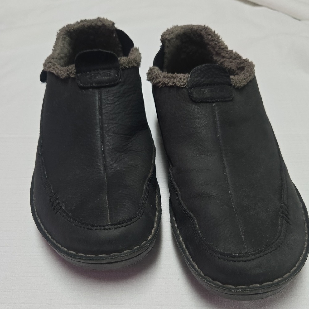 Teva Women's Black Loafers with Brown Accents